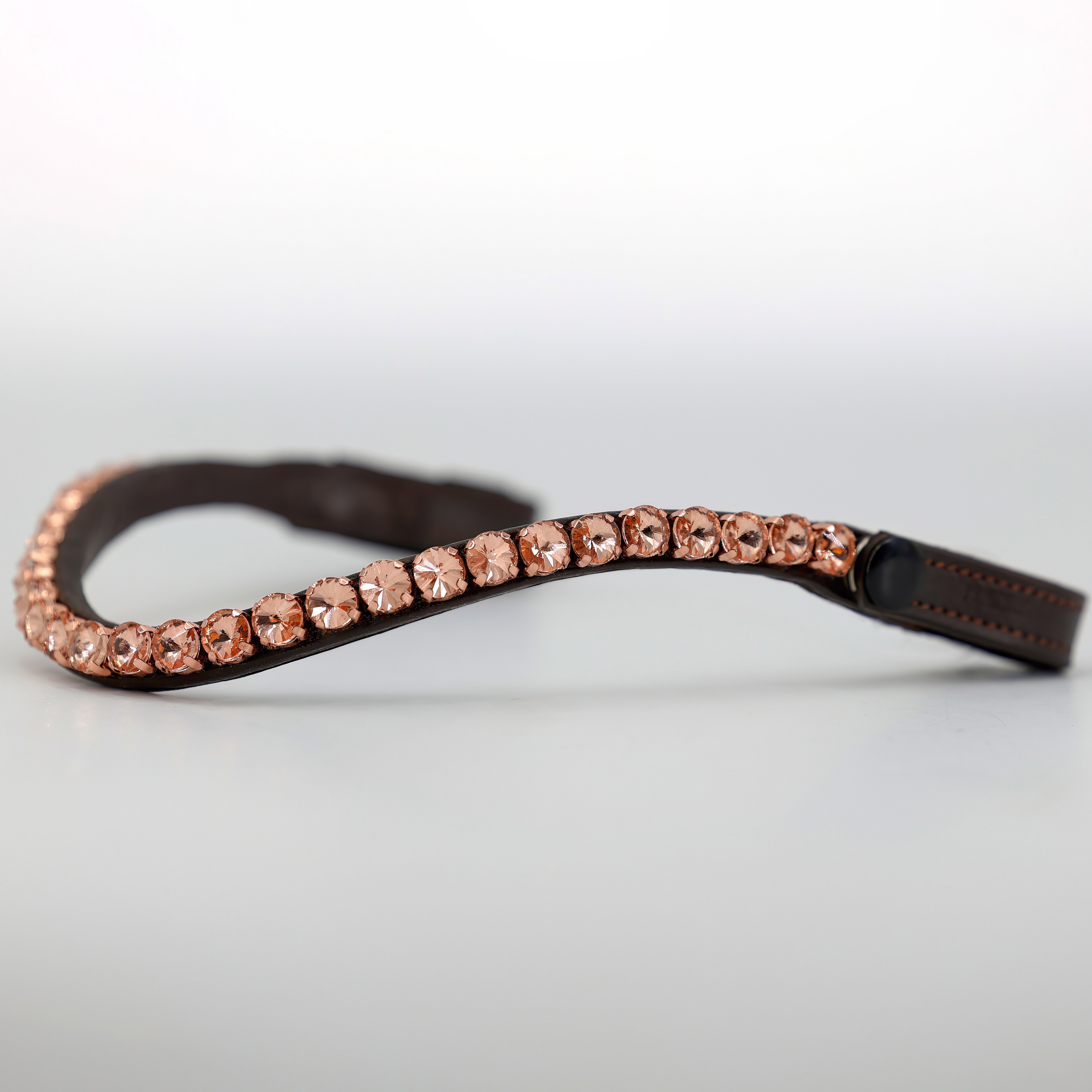 Stirnriemen-Glow-Rosegold-Braun